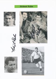 2  x  Helmut Rahn † 2003  DFB Weltmeister  WM 1954   Fußball Autogramm Karte  original signiert 