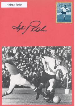 Helmut Rahn † 2003  DFB Weltmeister  WM 1954   Fußball Autogramm Karte  original signiert 