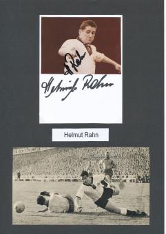2  x  Helmut Rahn † 2003   DFB Weltmeister  WM 1954   Fußball Autogramm Karte  original signiert 