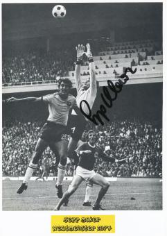 Sepp Maier  DFB Weltmeister WM 1974  Fußball Autogramm Bild  original signiert 