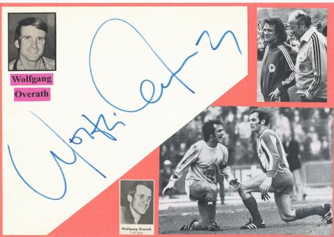Wolfgang Overath  DFB Weltmeister WM 1974  Fußball Autogramm Karte  original signiert 