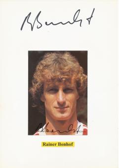 2  x  Rainer Bonhof  FC Köln +  DFB Weltmeister WM 1974  Fußball Autogramm Karte  original signiert 