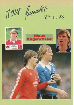 Klaus Augenthaler  FC Bayern München  Fußball Autogramm Karte  original signiert 