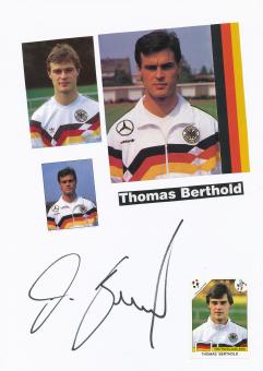 Thomas Berthold  DFB Weltmeister WM 1974  Fußball Autogramm Karte  original signiert 