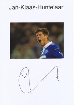 Jan Klaas Huntelaar  FC Schalke 04  Fußball Autogramm Karte  original signiert 