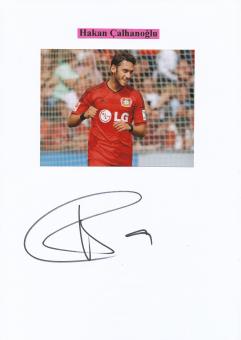 Hakan Calhanoglu  Bayer 04 Leverkusen  Fußball Autogramm Karte  original signiert 