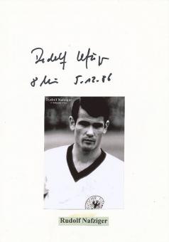 Rudolf Nafziger † 2012   DFB + FC Bayern München  Fußball Autogramm Karte  original signiert 