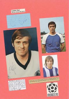 2  x  Lorenz Horr   DFB   Fußball Autogramm Karte  original signiert 