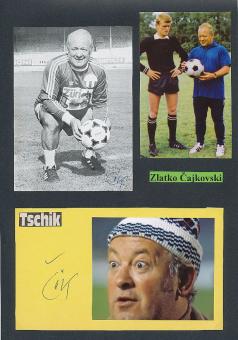 2  x  Zlatko "Cik" Cajkovski † 1998  FC Zürich   Fußball Autogramm Bild  original signiert 