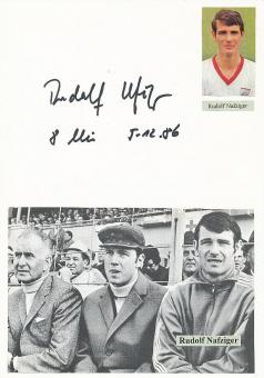 Rudolf Nafziger † 2008  FC Bayern München   Fußball Autogramm Karte  original signiert 