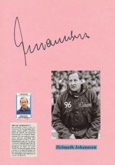 Helmuth Johannsen † 1998  Fußball Trainer  Autogramm Karte  original signiert 