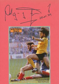 Wolfgang Frank † 2006  Borussia Dortmund  Fußball  Autogrammkarte  original signiert 