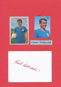 Gustav Witalatschil  † 2018  Karlsruher SC  Fußball  Autogrammkarte  original signiert 