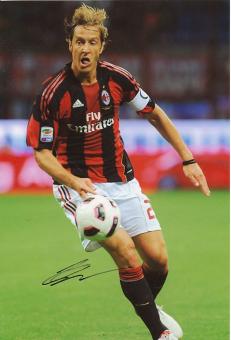 Massimo Ambrosin  AC Mailand  Fußball 30 x 20 cm Autogramm Foto original signiert 