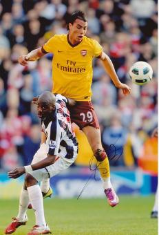 Marouane Chamakh  FC Arsenal London  Fußball 30 x 20 cm Autogramm Foto original signiert 