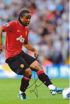 Anderson   Manchester United  Fußball 30 x 20 cm Autogramm Foto original signiert 