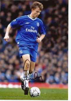 Jesper Gronkjaer  FC Chelsea London  Fußball 30 x 20 cm Autogramm Foto original signiert 