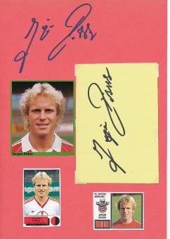 2  x  Jürgen Röber  Fußball  Trainer Autogramm Karte  original signiert 