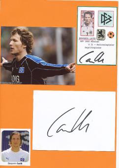 2  x  Benjamin Lauth  Hamburger SV  Fußball Autogramm Karte  original signiert 