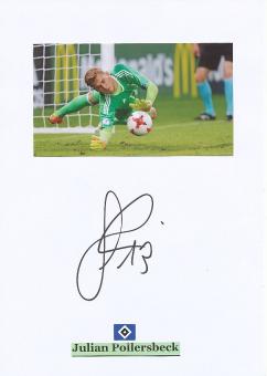 Julian Pollersbeck  Hamburger SV  Fußball Autogramm Karte  original signiert 