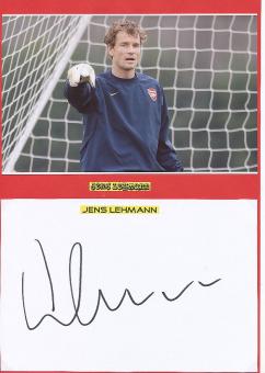 Jens Lehmann  FC Arsenal London  Fußball Autogramm Karte  original signiert 