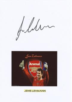 Jens Lehmann  FC Arsenal London  Fußball Autogramm Karte  original signiert 