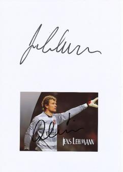 2  x  Jens Lehmann  FC Arsenal London  Fußball Autogramm Karte  original signiert 