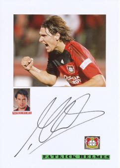 Patrick Helmes  Bayer 04 Leverkusen   Fußball Autogramm Karte  original signiert 