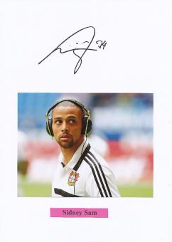 Sidney Sam  Bayer 04 Leverkusen   Fußball Autogramm Karte  original signiert 