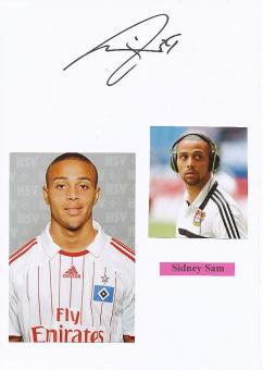 Sidney Sam  Hamburger SV   Fußball Autogramm Karte  original signiert 