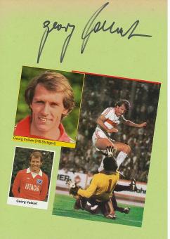 Georg Volkert † 2020  VFB Stuttgart   Fußball Autogramm Karte  original signiert 