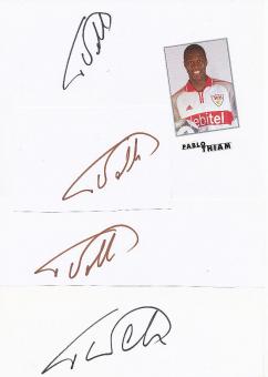 4  x  Pablo Thiam  VFB Stuttgart   Fußball Autogramm Karte  original signiert 