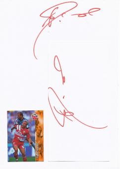 2  x  Axel Kruse  VFB Stuttgart   Fußball Autogramm Karte  original signiert 