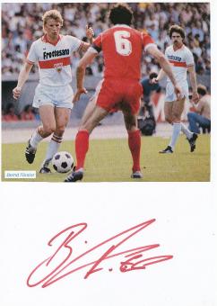 Bernd Förster  VFB Stuttgart  Fußball Autogramm Karte  original signiert 