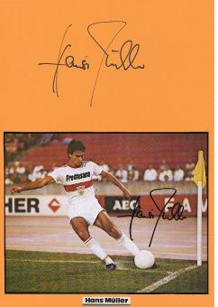 2  x  Hansi Müller  VFB Stuttgart  Fußball Autogramm Karte  original signiert 