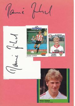 2  x  Rainer Zietsch  VFB Stuttgart   Fußball Autogramm Karte  original signiert 