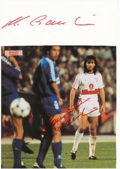 2  x  Maurizio Gaudino  VFB Stuttgart  Fußball Autogramm Karte  original signiert 