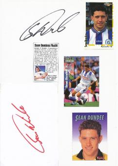 2  x  Sean Dundee  Karlsruher SC  Fußball Autogramm Karte  original signiert 