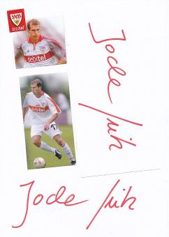 2  x  Jochen Seitz   VFB Stuttgart  Fußball Autogramm Karte  original signiert 