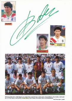 Krasimir Balakov  Bulgarien  Fußball Autogramm Karte  original signiert 
