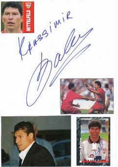 2  x  Krassimir Balakov   VFB Stuttgart  Fußball Autogramm Karte  original signiert 