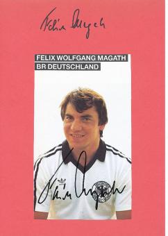 2  x  Felix Magath  DFB   Fußball Autogramm Karte  original signiert 