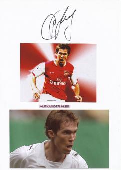Alexander Hleb   FC Arsenal London  Fußball Autogramm Karte  original signiert 