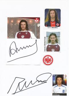 2  x  Ioannis Amanatidis  FC Kaiserslautern  Fußball Autogramm Karte  original signiert 
