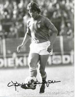 Giancarlo Antognoni  Italien  Weltmeister  WM 1982  Fußball Autogramm 17 x 21 cm Foto original signiert 