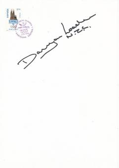 Danyon Loader  Neuseeland  Olympia 1992  Schwimmen   Autogramm Karte original signiert 