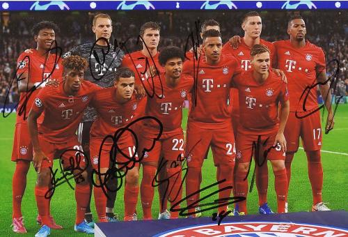 FC Bayern München   Mannschaftsfoto Fußball original signiert 