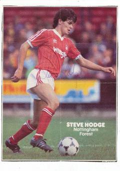 Steve Hodge  Nottingham Forest  Fußball Bild original signiert 
