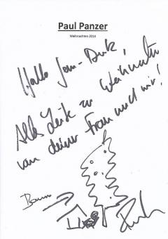 Paul Panzer  Comedian   TV  Autogramm Blatt  original signiert 