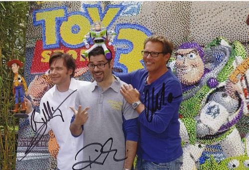 Toy Story 3  Film : Michael "Bully" Herbig & Rick Kavanian & Christian Tramitz  Autogramm 30 x 20 cm  Foto original signiert 
